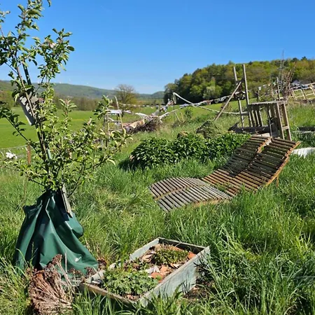 캠프장 Naturcamping Igluzelt Mit Hund Im Privatgartennaturcamping Igluzelt Mit Hund Im Privatgarten 슐로크텐